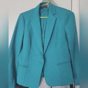 Teal/ greenish-blue women's blazer